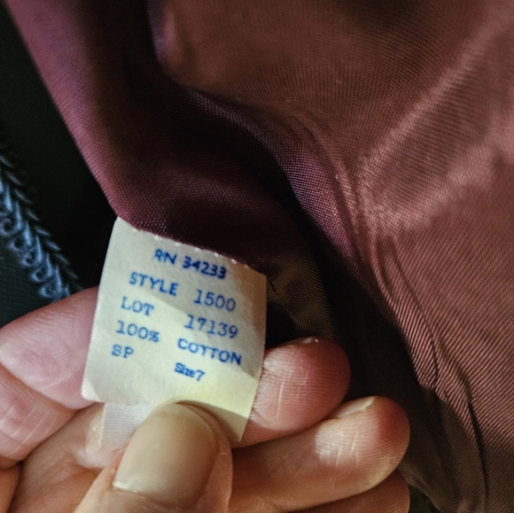 Vintage 70's wine Blazer & Skirt - Picture 15 of 15